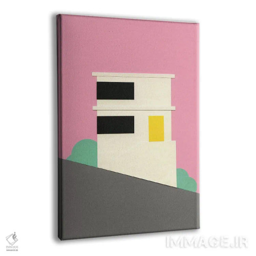 تابلو دکوراتیو خانه ای بر تپه در سان فرانسیسکو اثر روزی فایست - نمای پرسپکتیو محصول