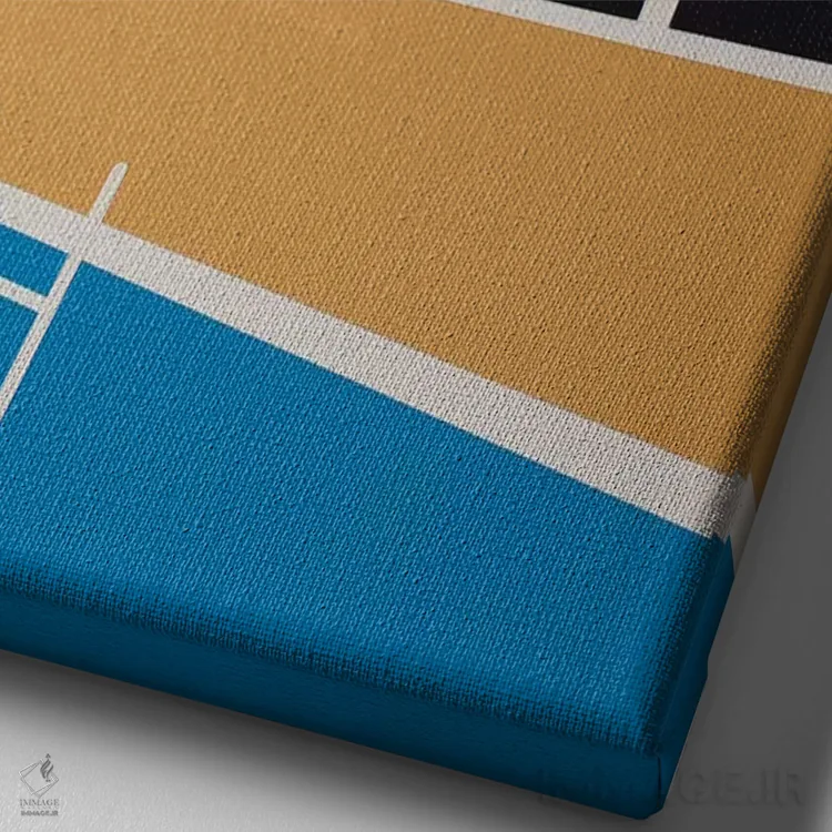 تابلو دکوراتیو خانه استخردار پالم اسپرینگز ۱ اثر روزی فایست - نمای نزدیک بافت بوم