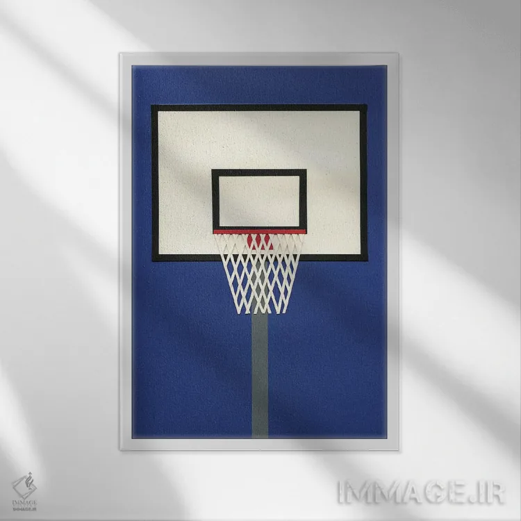 تابلو دکوراتیو تیم بسکتبال اوکلند ۳ اثر روزی فایست - نمای قابدار سفید