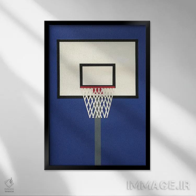 تابلو دکوراتیو تیم بسکتبال اوکلند ۳ اثر روزی فایست - نمای قابدار مشکی