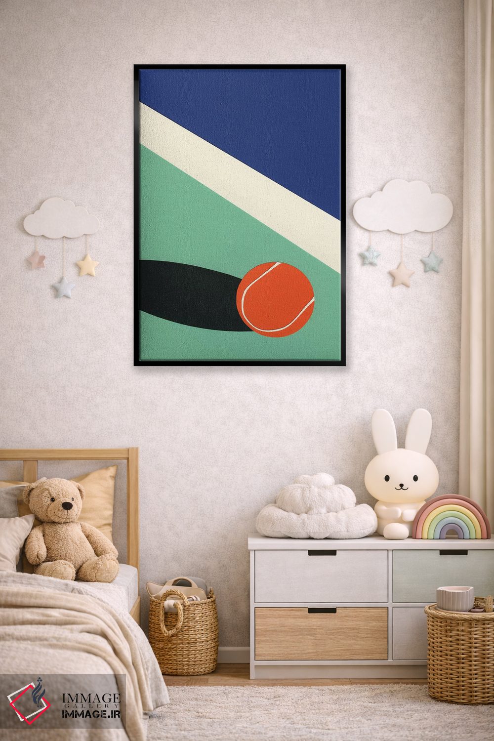 تابلو دکوراتیو باشگاه تنیس آریزونا II اثر روزی فایست - D5B