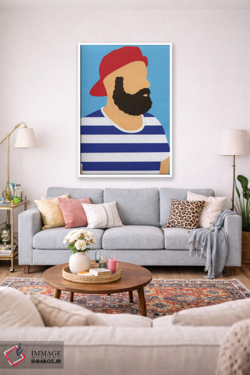 تابلو دکوراتیو خودنگاره رزی فیست اثر روزی فایست - D1W