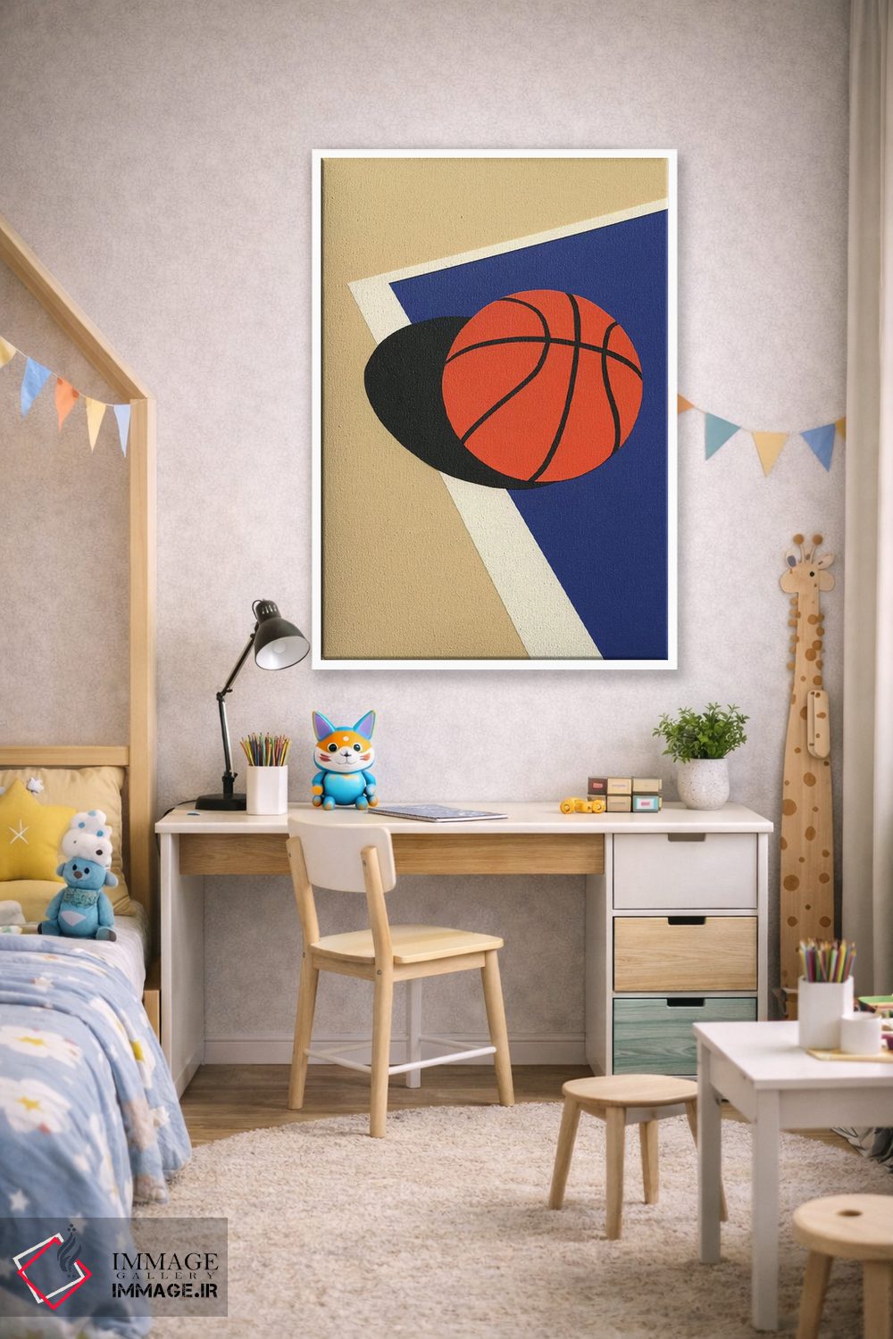 تابلو دکوراتیو تیم بسکتبال اوکلند ۱ اثر روزی فایست - D1W