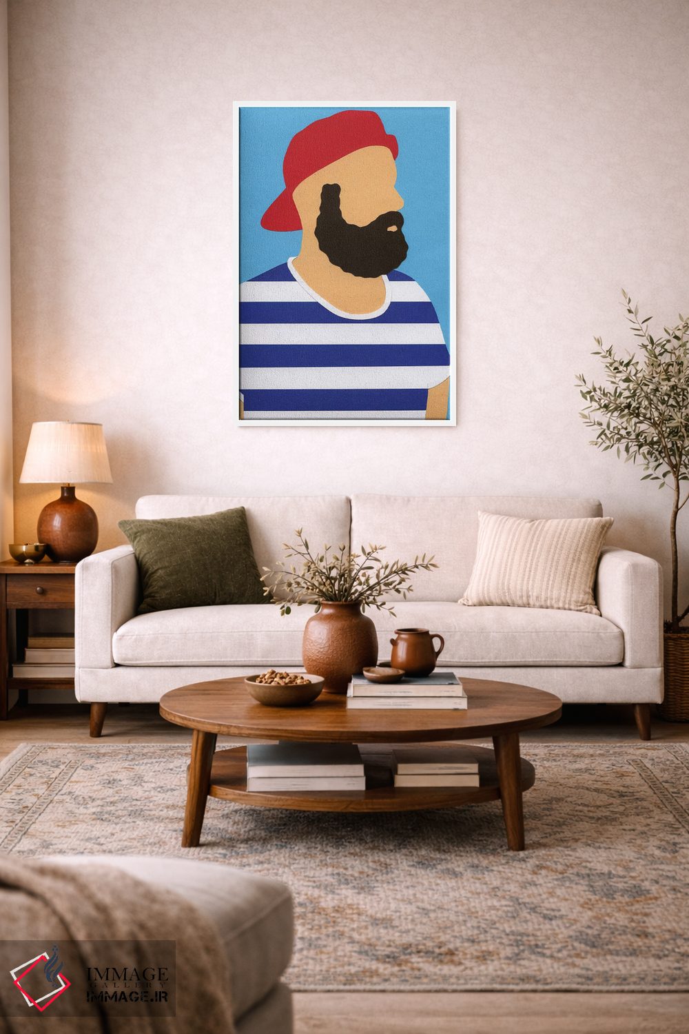 تابلو دکوراتیو خودنگاره رزی فیست اثر روزی فایست - D2W