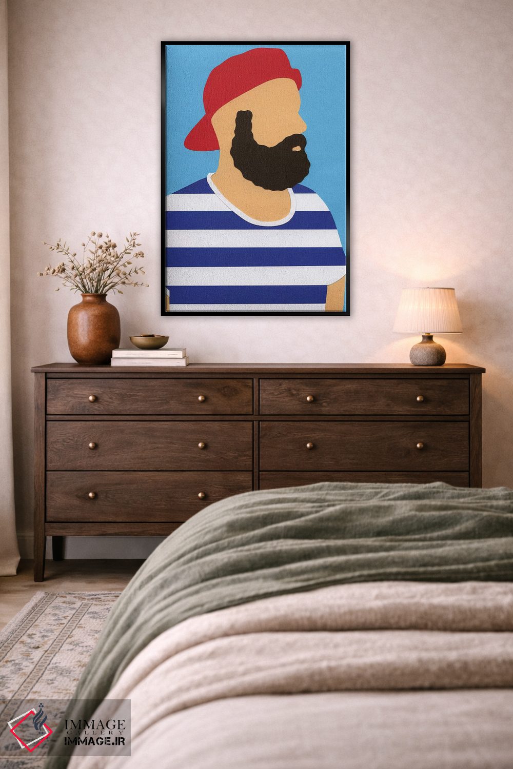 تابلو دکوراتیو خودنگاره رزی فیست اثر روزی فایست - D3B