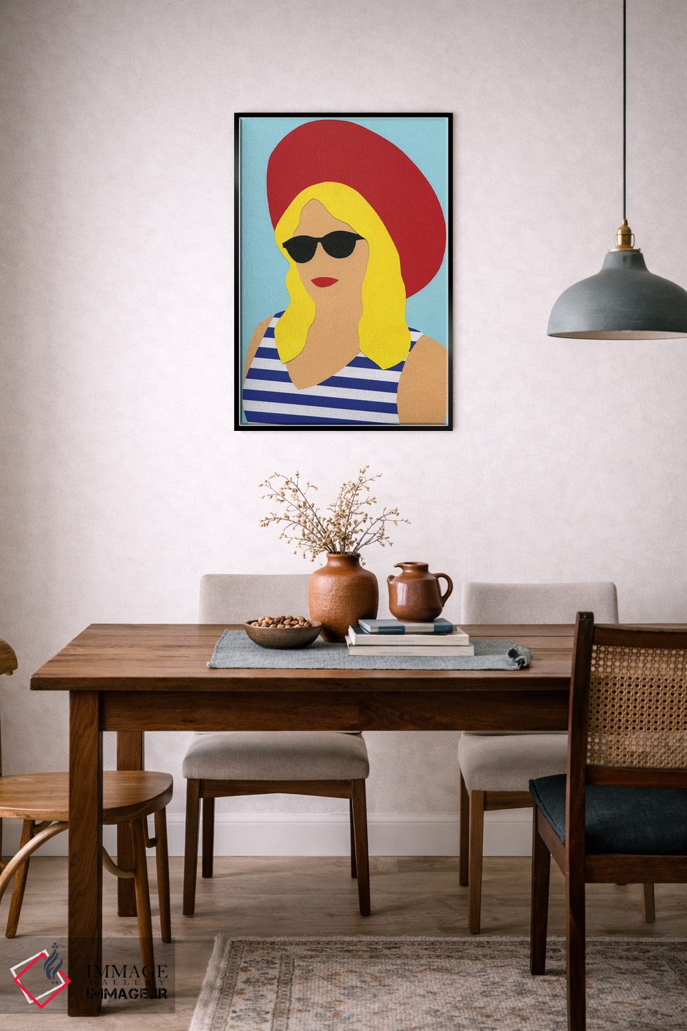 تابلو دکوراتیو پرتره مارلی اثر روزی فایست - D6B