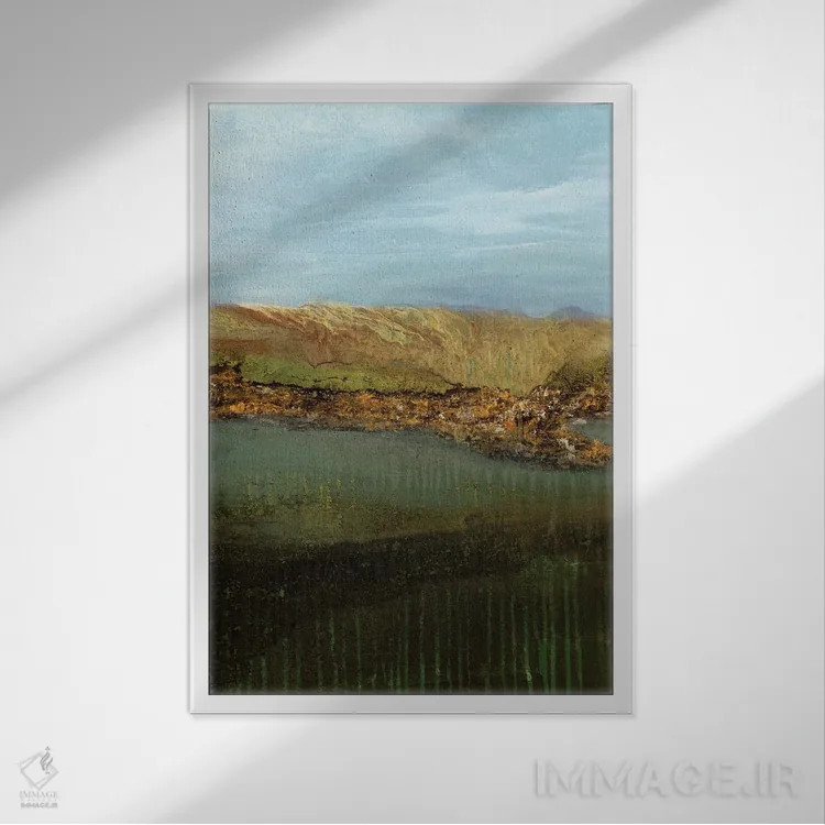 تابلو انتزاعی فقط زمانی که من بخواهم اثر روت فرامشتاین - نمای قابدار سفید