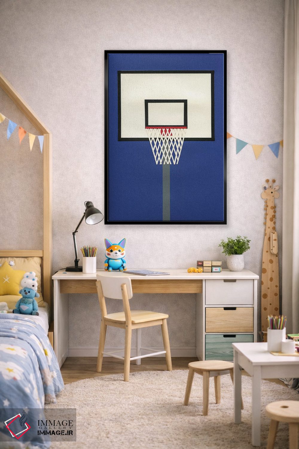 تابلو دکوراتیو تیم بسکتبال اوکلند ۳ اثر روزی فایست - D2B