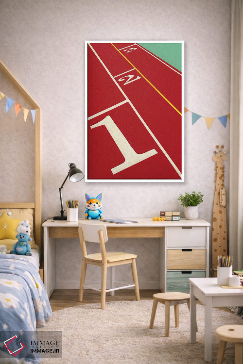 تابلو دکوراتیو دویدن ۱-۲-۳ اثر روزی فایست - D1W