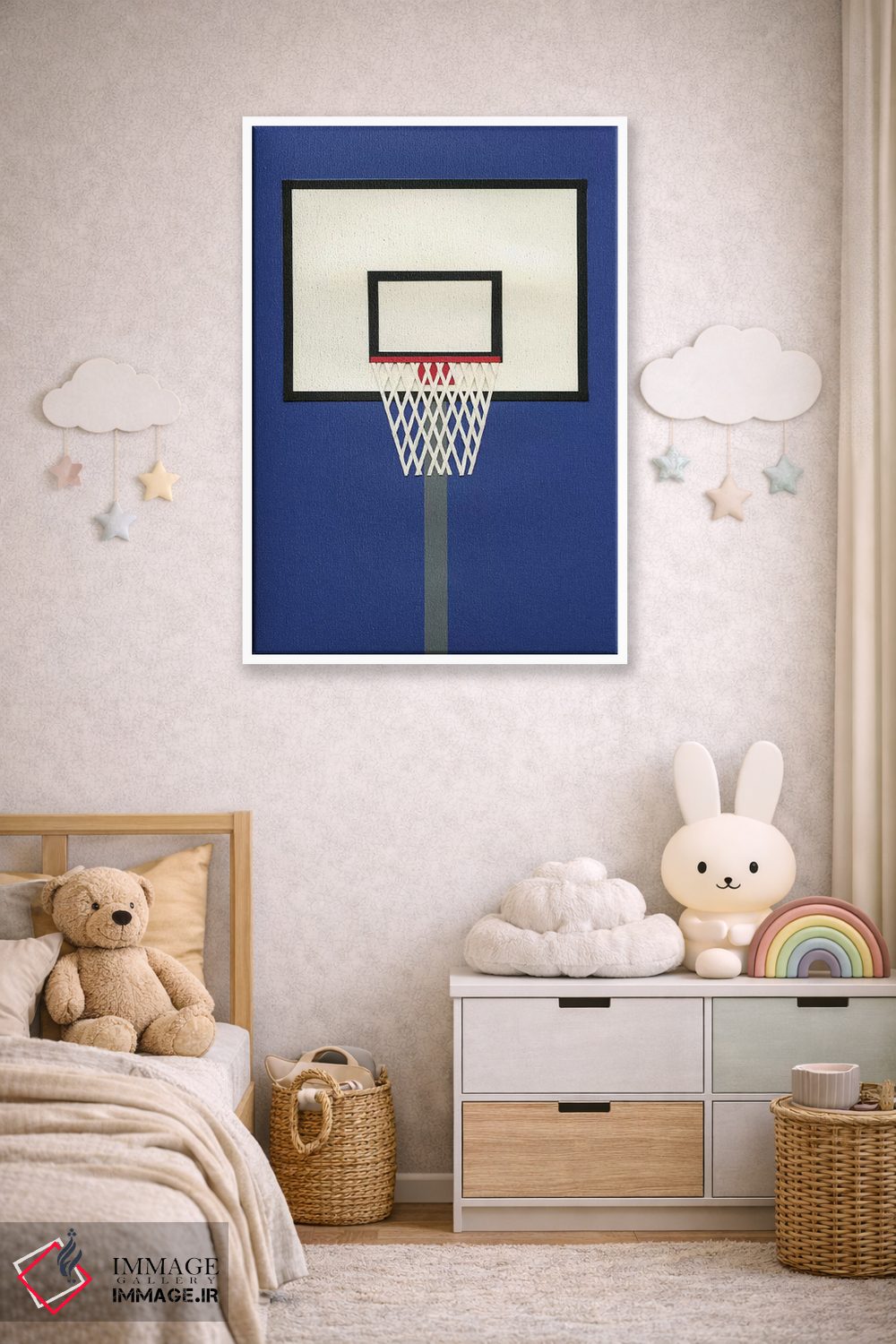 تابلو دکوراتیو تیم بسکتبال اوکلند ۳ اثر روزی فایست - D3W