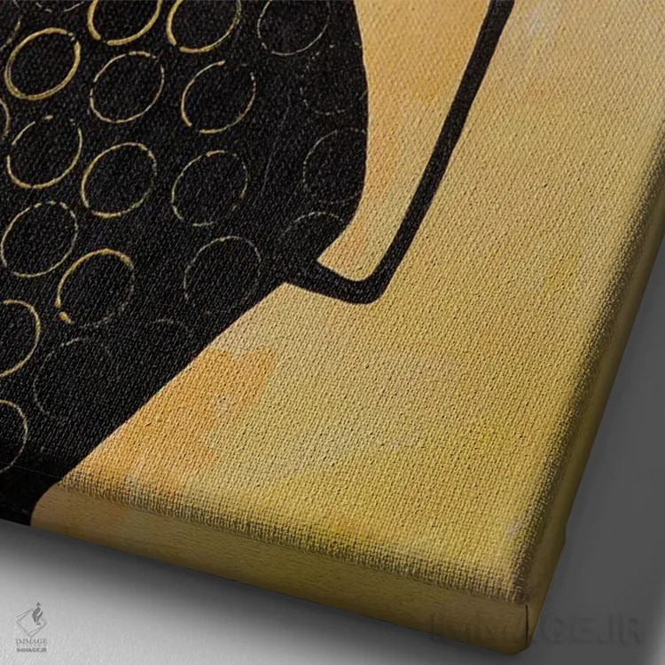 تابلو دکوراتیو لذت بردن از همراهانمان ۲ اثر روت فرامشتاین - نمای نزدیک بافت بوم