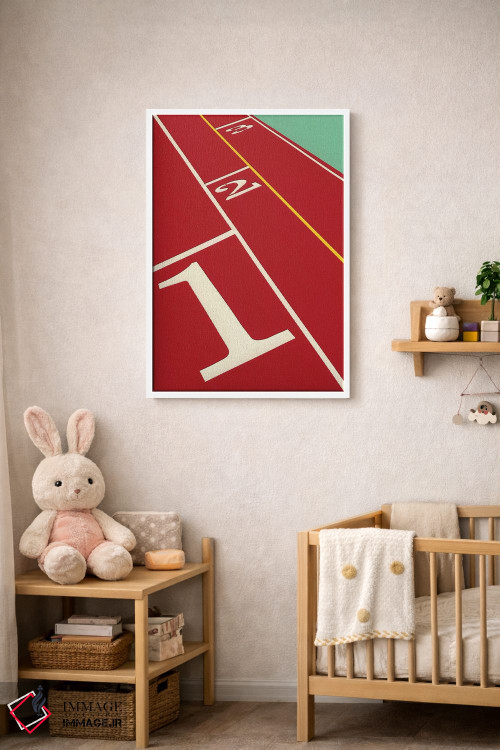 تابلو دکوراتیو دویدن ۱-۲-۳ اثر روزی فایست - D3W