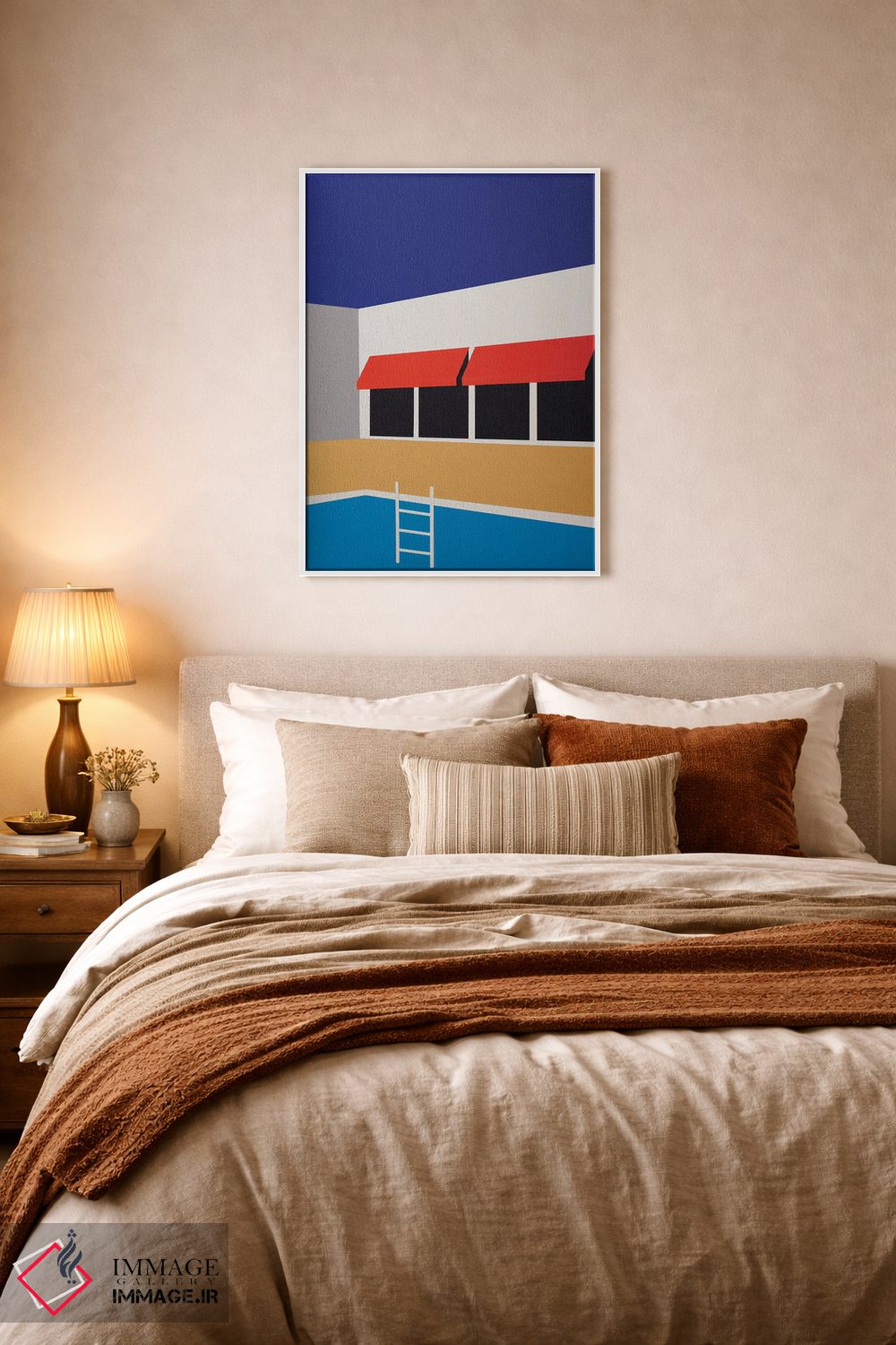 تابلو دکوراتیو خانه استخردار پالم اسپرینگز ۱ اثر روزی فایست - D5W