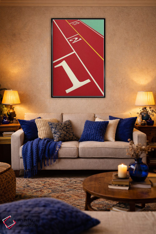 تابلو دکوراتیو دویدن ۱-۲-۳ اثر روزی فایست - D5B