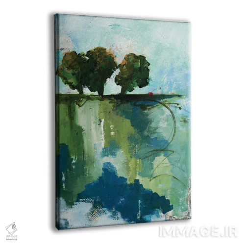 تابلو انتزاعی واگن کوچک قرمز اثر روت فرامشتاین - نمای پرسپکتیو محصول