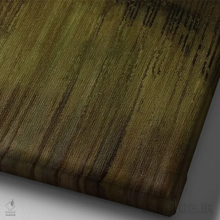 تابلو مینیمال دریای زمرباور اثر روت فرامشتاین - نمای نزدیک بافت بوم