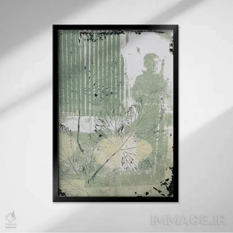 تابلو انتزاعی گاهی فکر می کنم اثر روت فرامشتاین - نمای قابدار مشکی