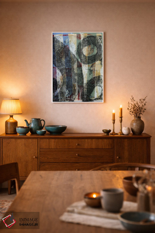 تابلو انتزاعی دوباره بگو ۲ اثر روت فرامشتاین - D6W