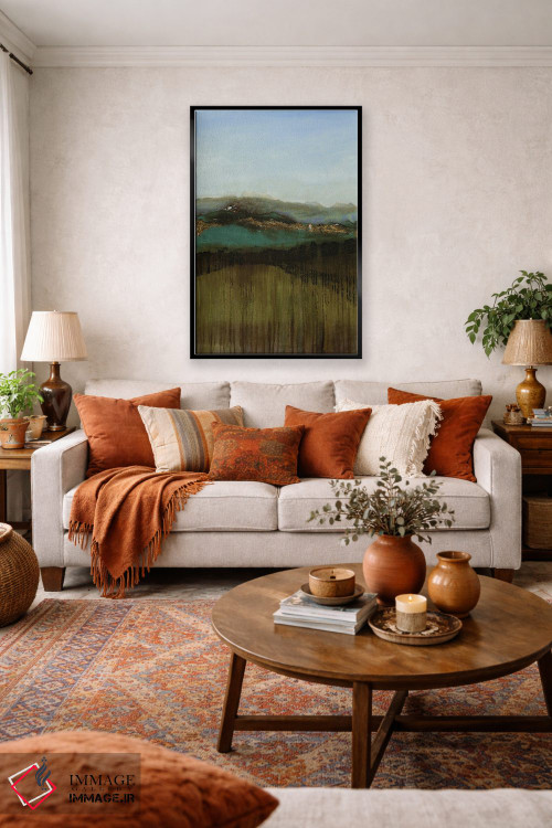 تابلو مینیمال دریای زمرباور اثر روت فرامشتاین - D3B