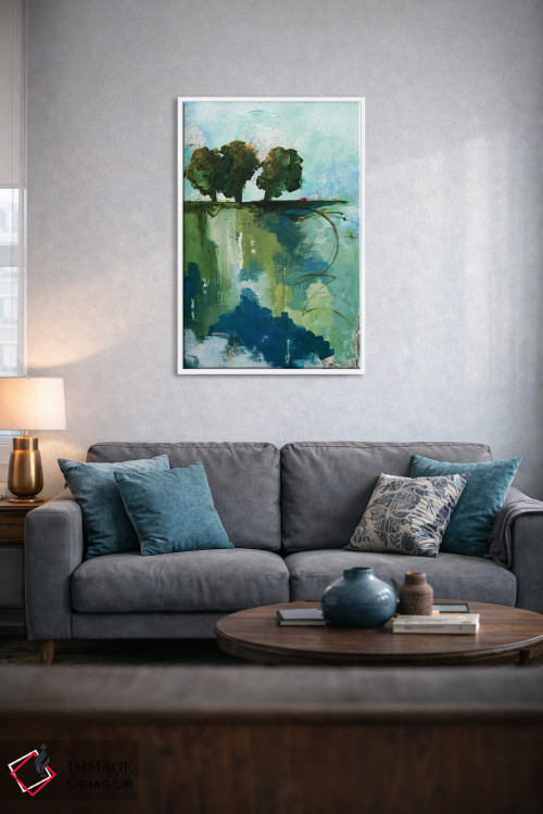 تابلو انتزاعی واگن کوچک قرمز اثر روت فرامشتاین - D4W