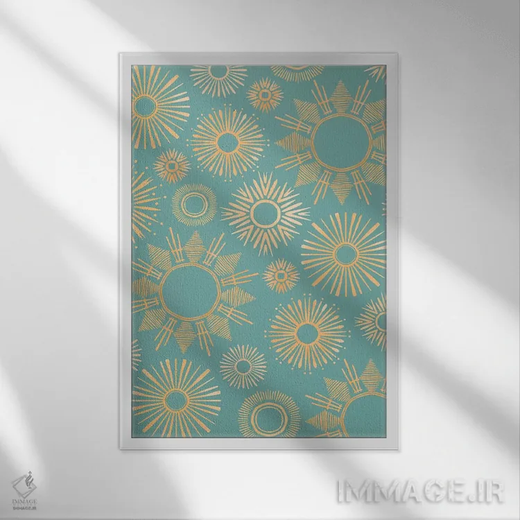 تابلو انتزاعی زندگی بوهمی ۳ اثر ریشل گارن - نمای قابدار سفید
