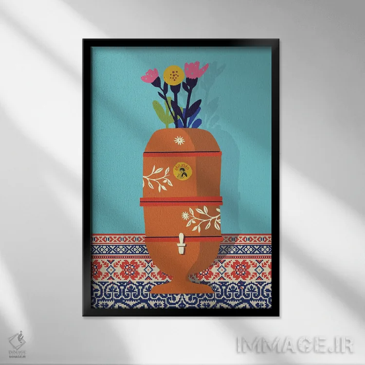تابلو مدرن فیلتر اثر روژریو آرودا - نمای قابدار مشکی