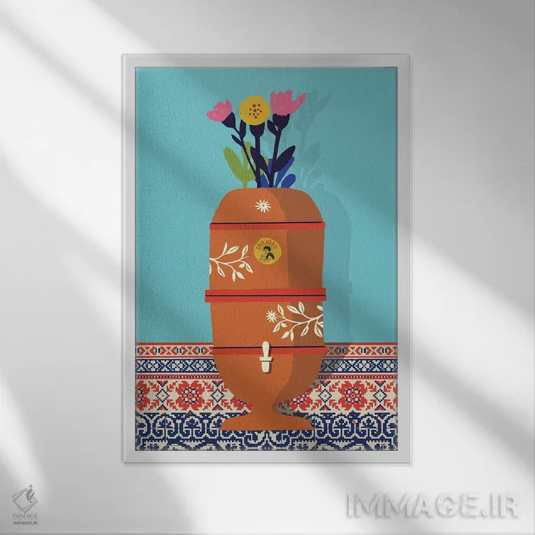 تابلو مدرن فیلتر اثر روژریو آرودا - نمای قابدار سفید