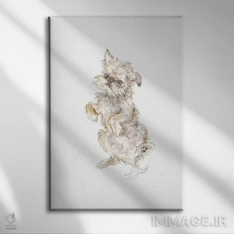 تابلو دکوراتیو بروکسل گریفون اثر واندرینگ لور - نمای روبهرو روی دیوار