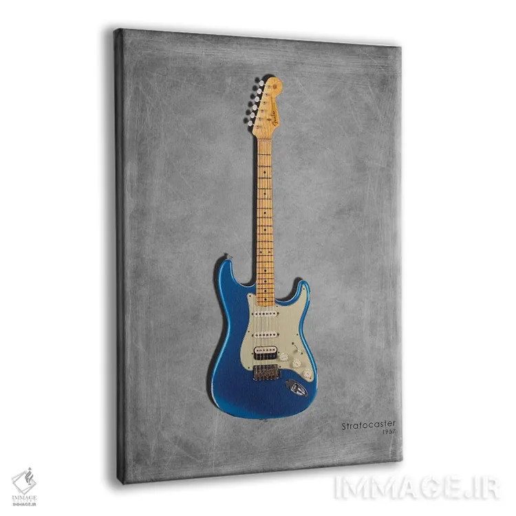 تابلو دکوراتیو فندر استراتوکستر مدل ۱۹۵۷ اثر مارک روگان - نمای پرسپکتیو محصول