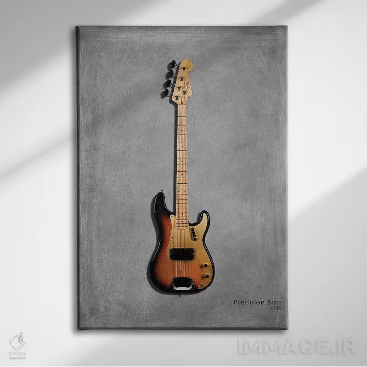 تابلو دکوراتیو فندر پرسژن بیس مدل ۱۹۵۸ اثر مارک روگان - نمای روبهرو روی دیوار