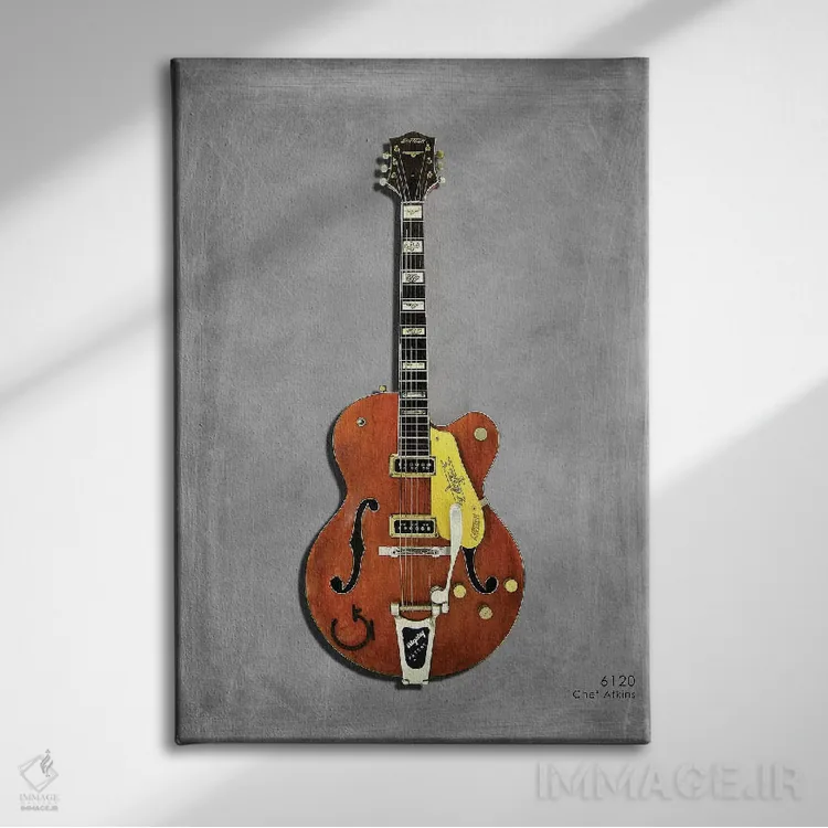 تابلو دکوراتیو گرچ ۶۱۲۰ چت اتکینز مدل ۱۹۵۶ اثر مارک روگان - نمای روبهرو روی دیوار