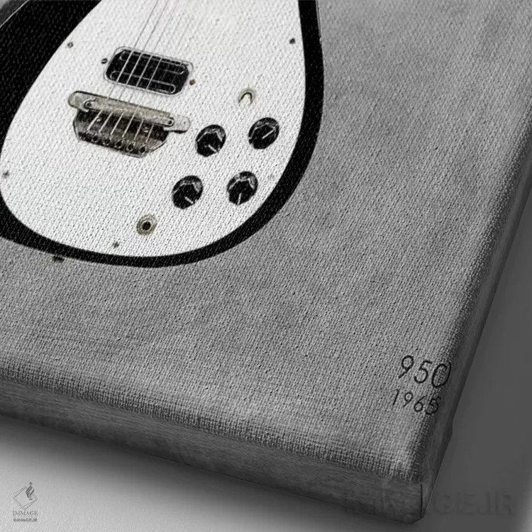 تابلو دکوراتیو 1965,ریکنبکر ۹۵۰ مدل ۱۹۶۵ اثر مارک روگان - نمای نزدیک بافت بوم