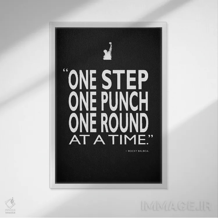 تابلو دکوراتیو کرید اثر مارک روگان - نمای قابدار سفید