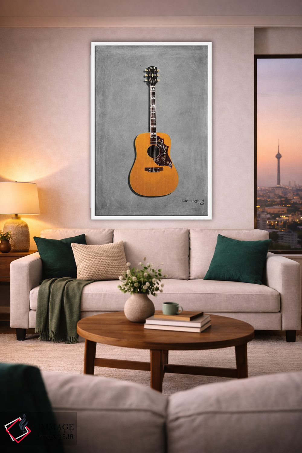 تابلو دکوراتیو 1968,گیبسون هامینگبرد مدل ۱۹۶۸ اثر مارک روگان - D1W