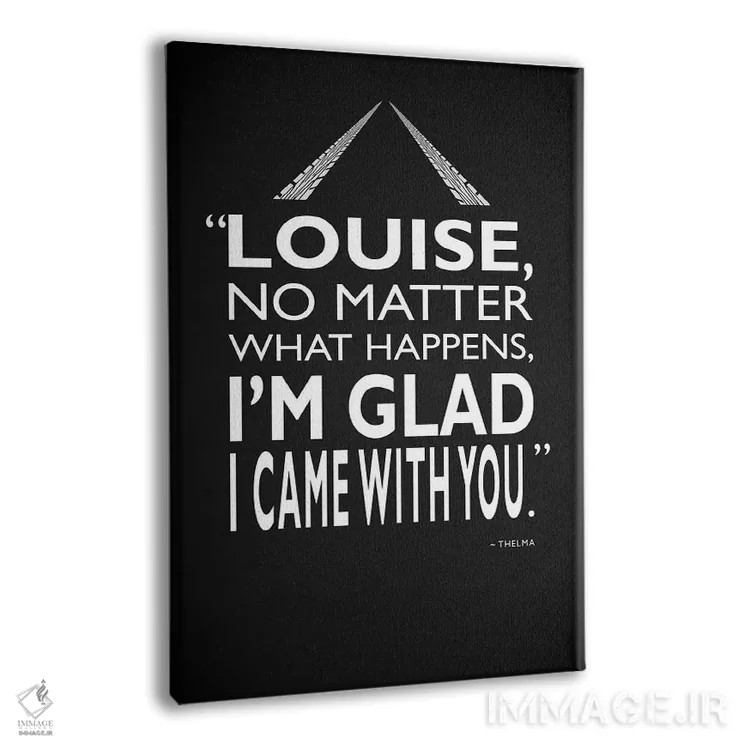 تابلو دکوراتیو تلما و لوئیز اثر مارک روگان - نمای پرسپکتیو محصول