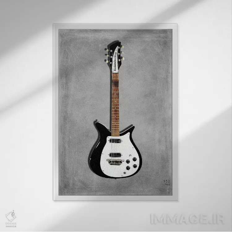 تابلو دکوراتیو 1965,ریکنبکر ۹۵۰ مدل ۱۹۶۵ اثر مارک روگان - نمای قابدار سفید