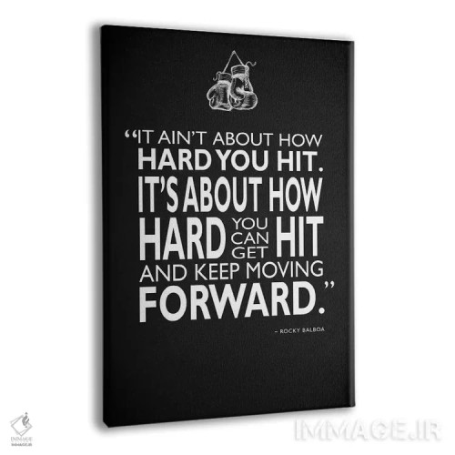 تابلو دکوراتیو راکی اثر مارک روگان - نمای پرسپکتیو محصول