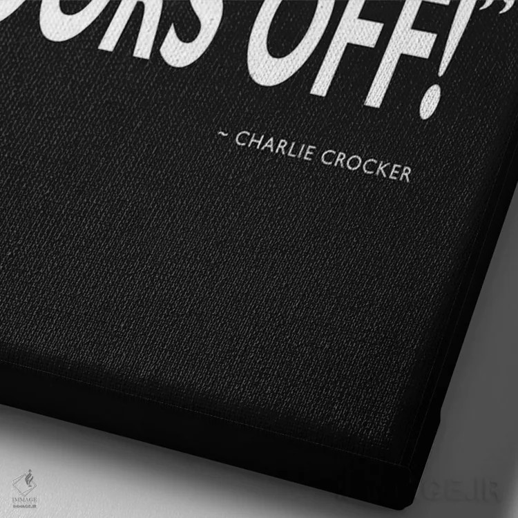 تابلو دکوراتیو شغل ایتالیایی اثر مارک روگان - نمای نزدیک بافت بوم