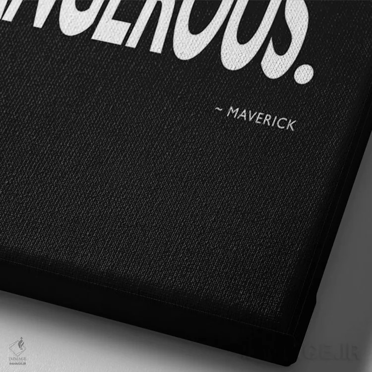 تابلو دکوراتیو تاپ گان اثر مارک روگان - نمای نزدیک بافت بوم