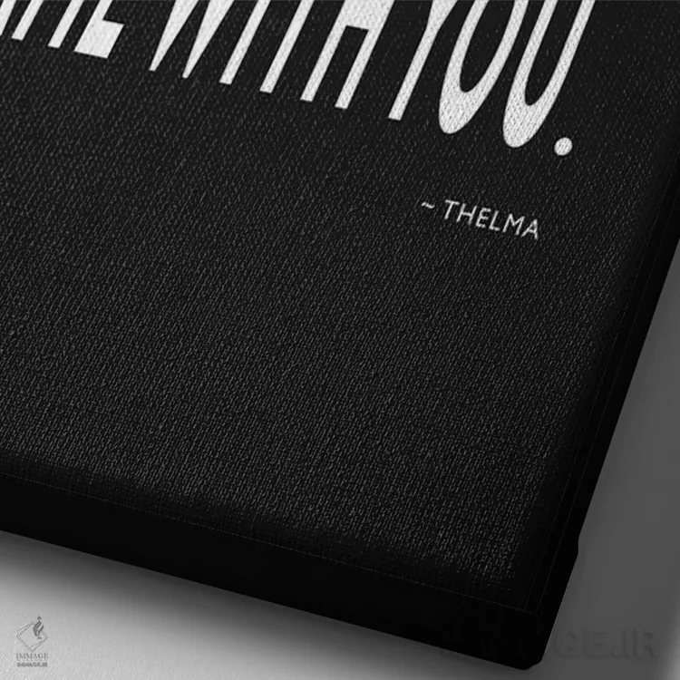 تابلو دکوراتیو تلما و لوئیز اثر مارک روگان - نمای نزدیک بافت بوم