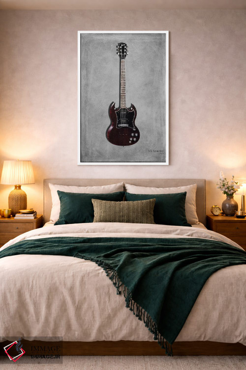 تابلو دکوراتیو 1967,گیبسون SG اسپشیال مدل ۱۹۶۷ اثر مارک روگان - D3W