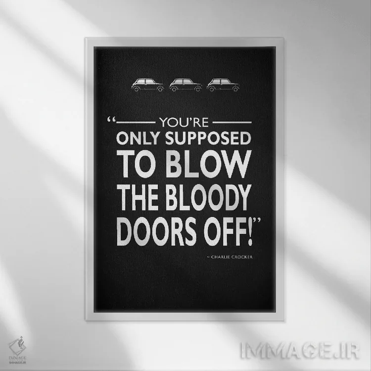 تابلو دکوراتیو شغل ایتالیایی اثر مارک روگان - نمای قابدار سفید