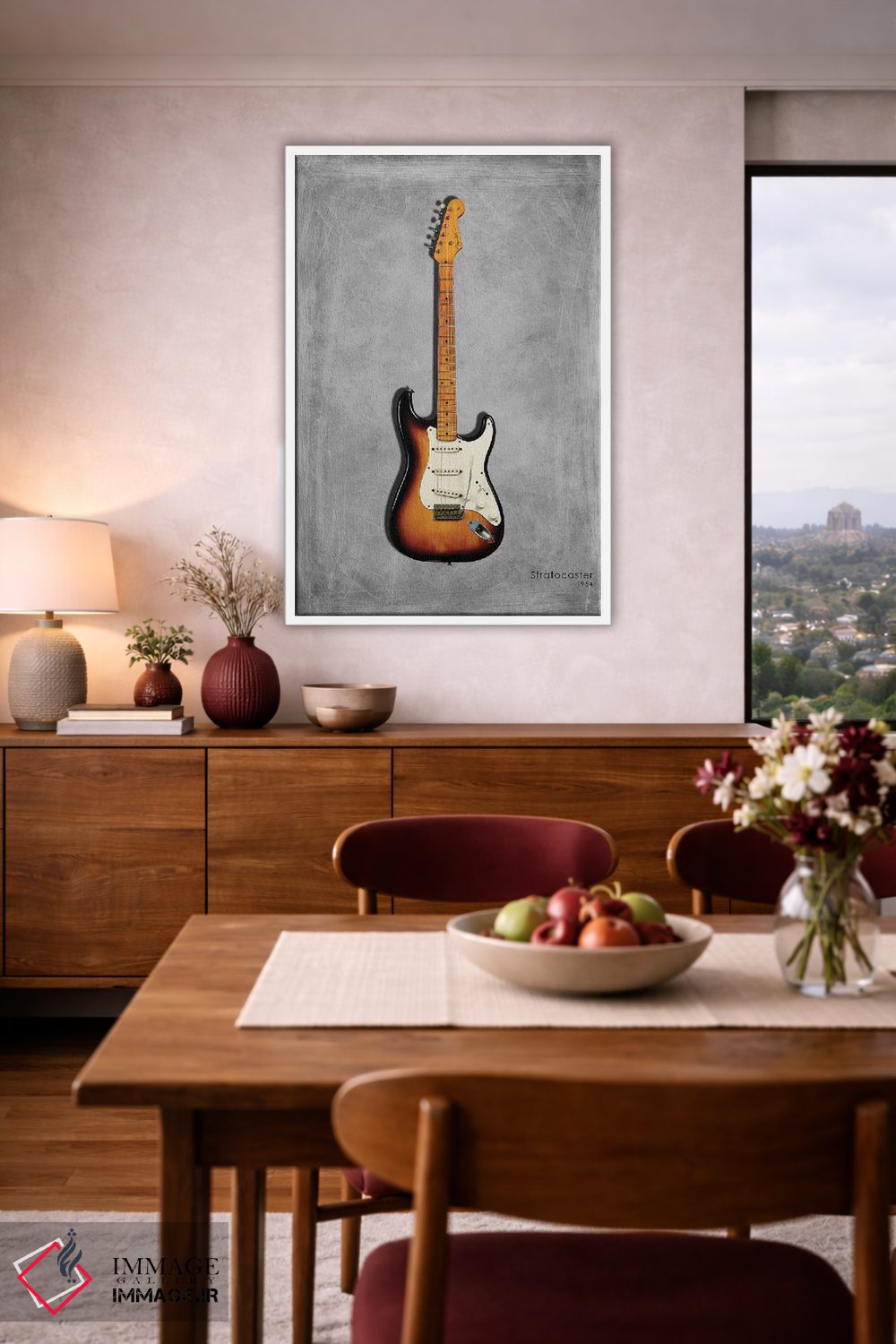 تابلو دکوراتیو فندر استراتوکستر مدل ۱۹۵۴ اثر مارک روگان - D3W