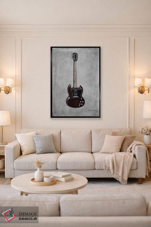 تابلو دکوراتیو 1967,گیبسون SG اسپشیال مدل ۱۹۶۷ اثر مارک روگان - D5B
