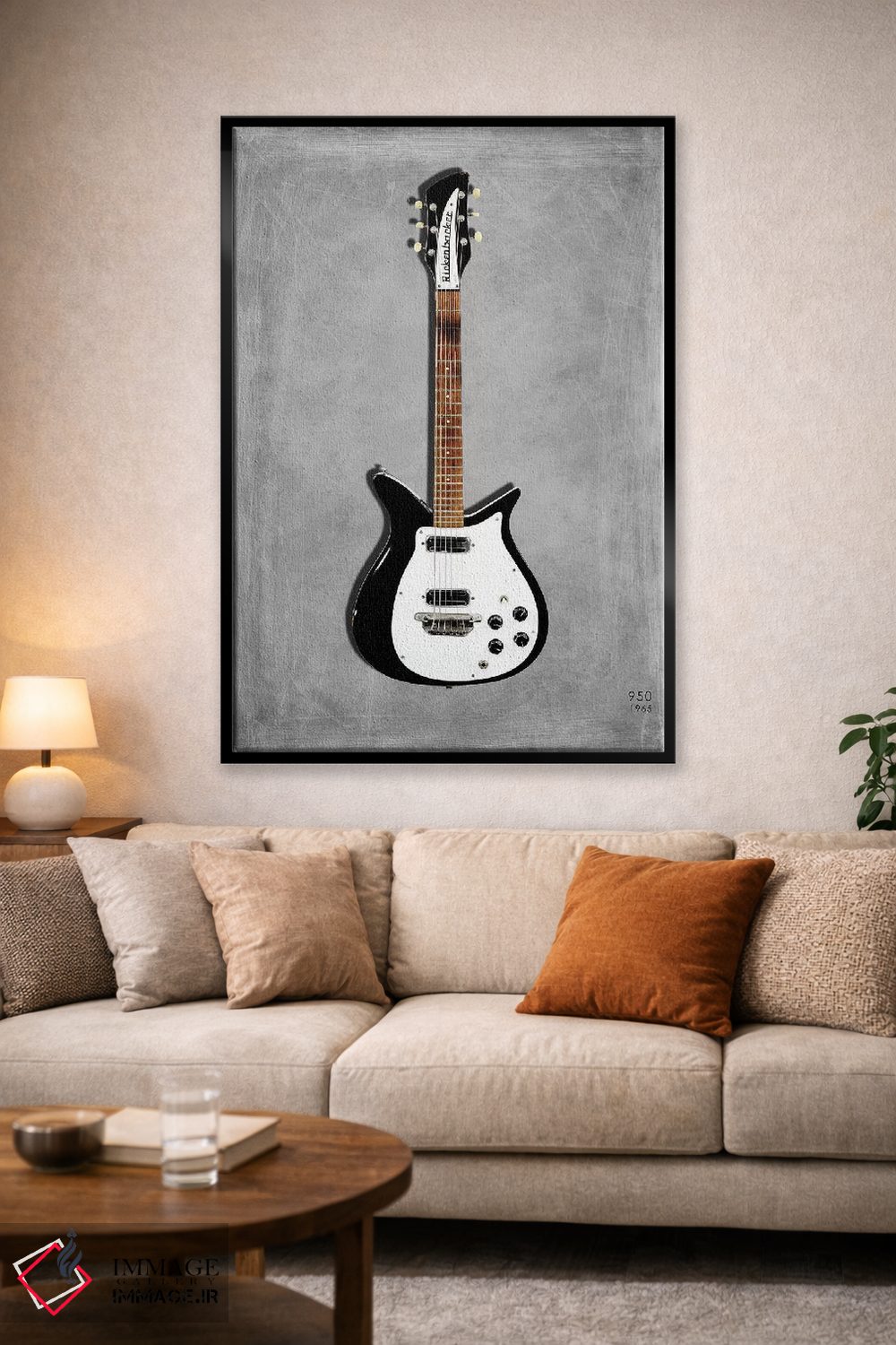 تابلو دکوراتیو 1965,ریکنبکر ۹۵۰ مدل ۱۹۶۵ اثر مارک روگان - D1B