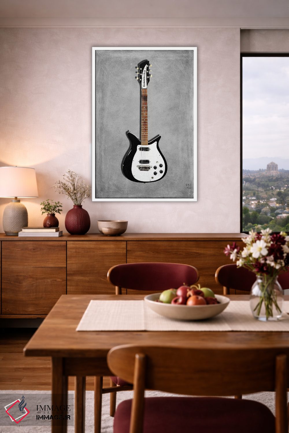 تابلو دکوراتیو 1965,ریکنبکر ۹۵۰ مدل ۱۹۶۵ اثر مارک روگان - D3W