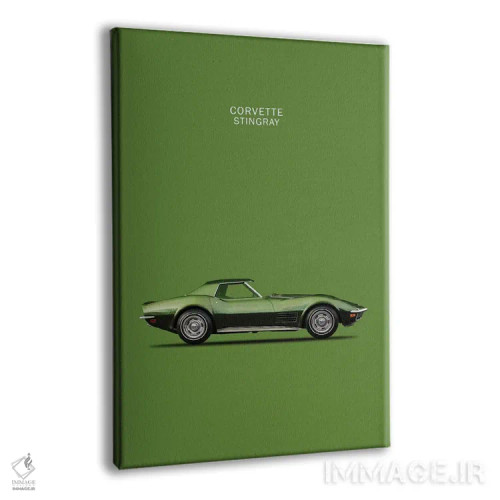 تابلو دکوراتیو شورولت کوروت استینگری ۱۹۷۰ اثر مارک روگان - نمای پرسپکتیو محصول