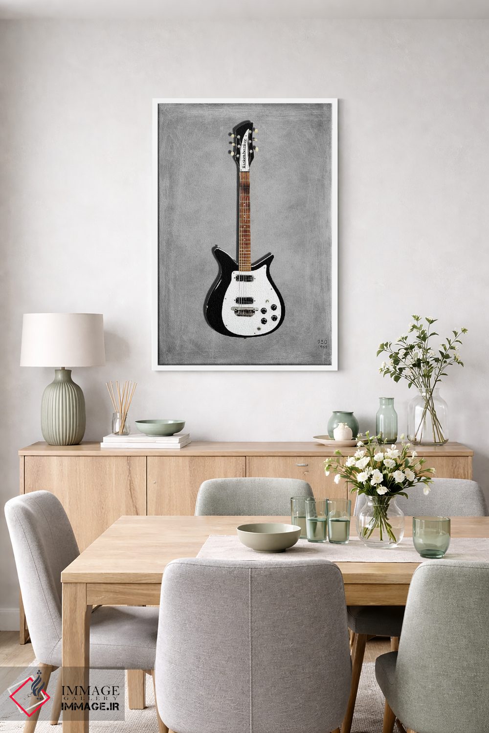 تابلو دکوراتیو 1965,ریکنبکر ۹۵۰ مدل ۱۹۶۵ اثر مارک روگان - D6W