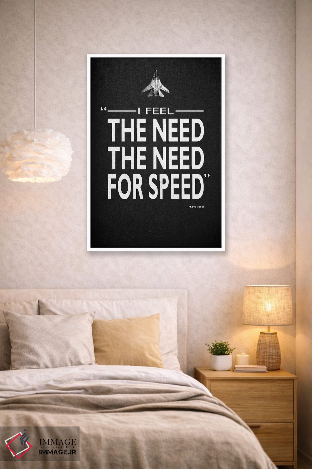 تابلو دکوراتیو تاپ گان اثر مارک روگان - D1W