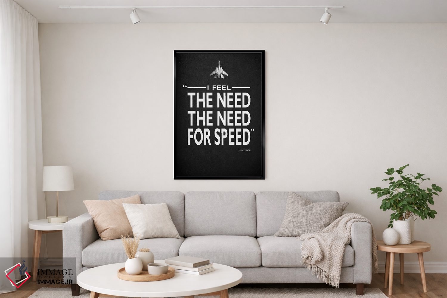 تابلو دکوراتیو تاپ گان اثر مارک روگان - D2B